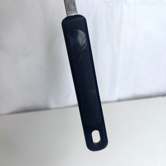 EKCO Slotted Serving Spoon Plastic Handle USA 400 Degree Max 7 Nylon VTG Black - Picture 7 of 10